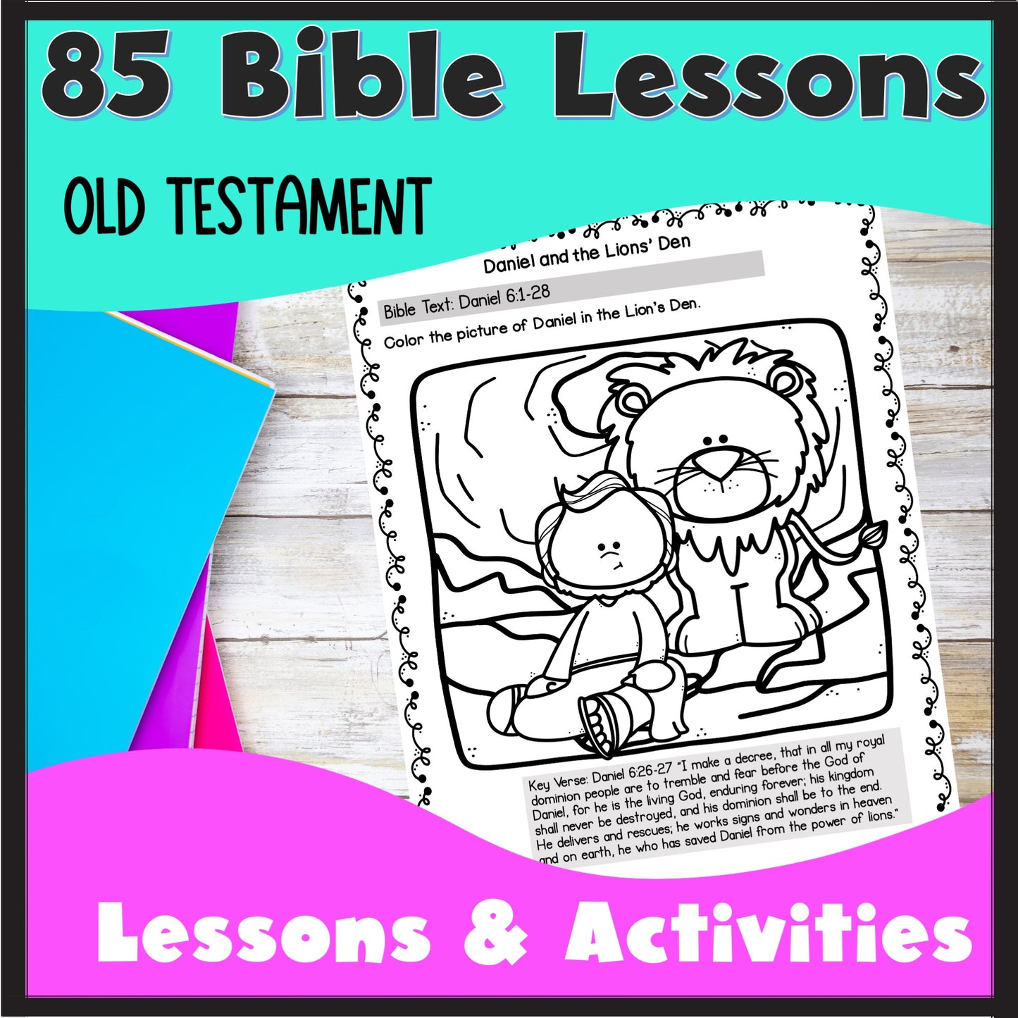 Bible Lessons and Activities Daily Curriculum Old and New Testament Bundle for Preschool and Kindergarten Students