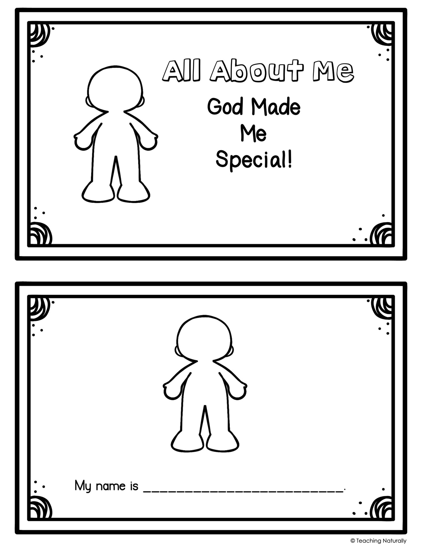Identity of Christ All About Me God Made me Special Bible Lesson for Preschool Kindergarten