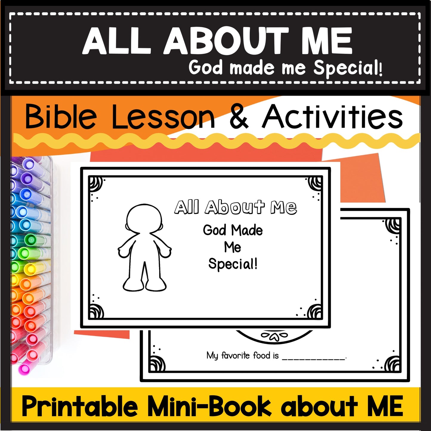 Identity of Christ All About Me God Made me Special Bible Lesson for Preschool Kindergarten