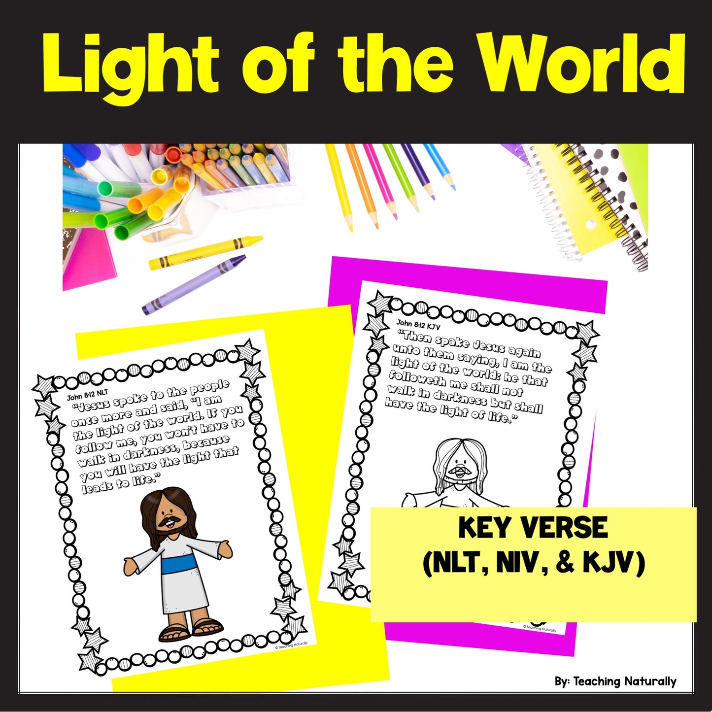 LIght of the Word Bible Lesson Jesus is  the light and  Salt of the Earth